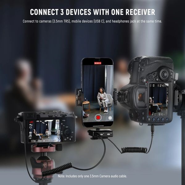 Беспроводной петличный микрофон с зарядным кейсом NEEWER CM28 для камеры и смартфона 21000141 фото