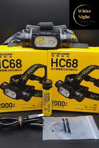Nitecore HC68 (USB Type-C) Потужний налобний ліхтар з електронним фокусуванням 010206 фото