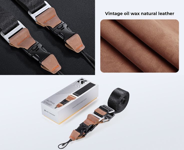 Регулируемый быстросъемный ремень для фотокамеры K&F Concept URBAN WANDER 01 Black на шею, плечо, 32*1600мм (KF13.115V1) KF13.115V1 фото