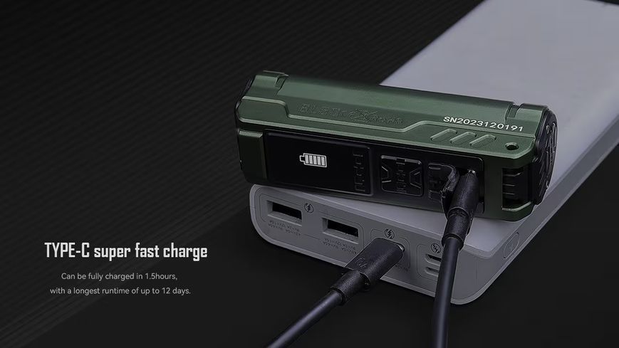 Компактний ручний кишеньковий EDC ліхтар з ультрафіолетом Imalent BL50 Black (3600Лм, 428м, 3000мАг)