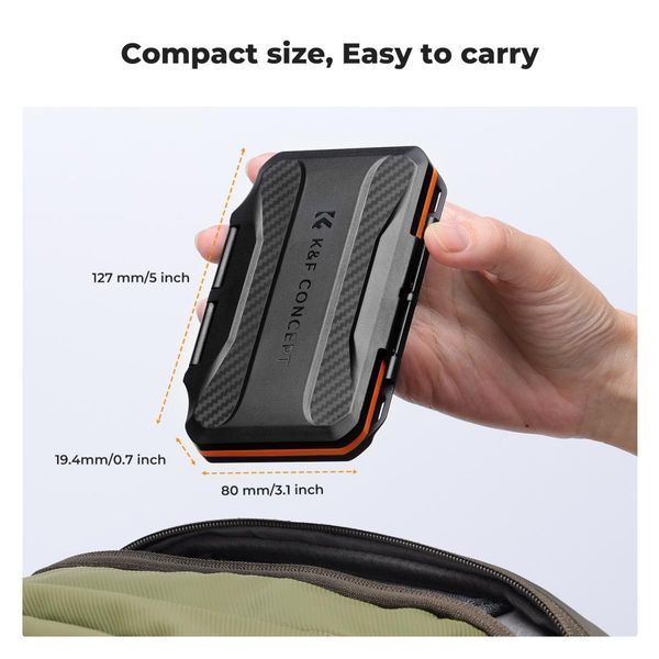 Водонепроникний та ударостійкий кейс K&F Concept для SD/Micro SD (TF) карт пам'яті на 36 слотів (KF31.106) KF31.106 фото