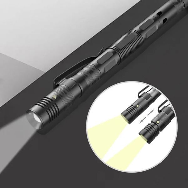 Многофункциональная шариковая ручка мультитул 6в1 с фонариком, инструмент для выживания на природе 150201 фото