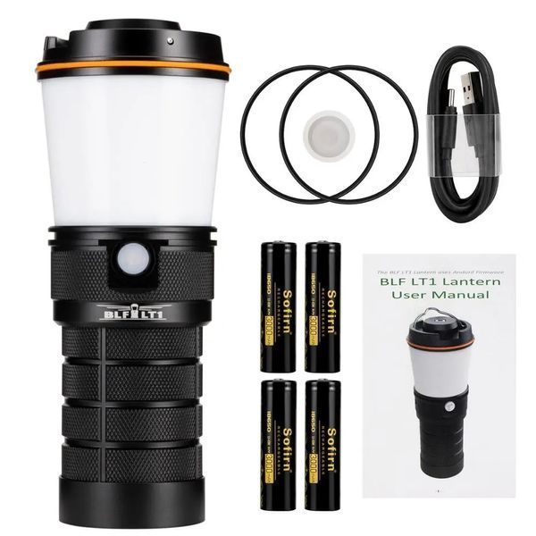 Аккумуляторный кемпинговый фонарь Sofirn BLF LT1 зеленый, с функцией Power Bank (4*3000мАч), 2700-5000К 040302 фото