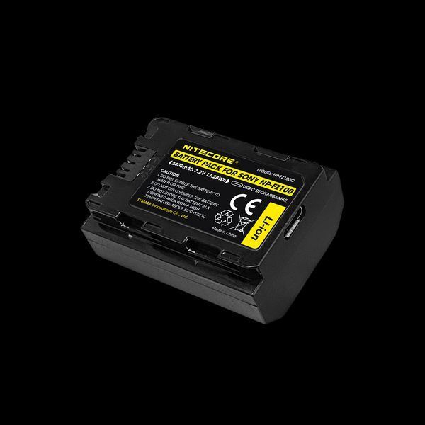 Акумулятор Nitecore NP-FZ100C для Sony NP-FZ100 2400мАг з входом Type-C 010705.1 фото