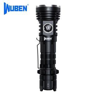 Тактичний ручний ліхтар Wuben T600 Black (1400Лм, 600м, 1*18650) 160110 фото