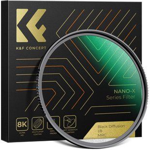 Фільтр чорного туману Mist Black Diffusion 1/8 K&F Concept Nano-X 58мм (KF01.1488)