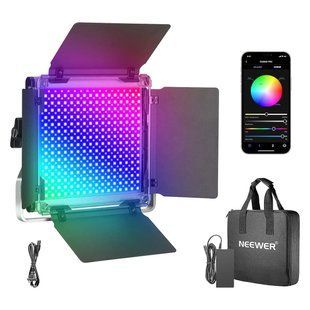 Студійне відеосвітло NEEWER RGB660 PRO з APP керуванням (3200K до 5600K, RGB, CRI 97+) 10098926 фото