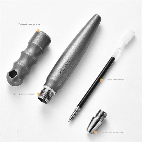 Титановая ручка-брелок Dioneer EDC Stone Wash 150203 фото