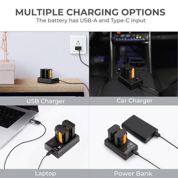 Комплект з двох акумуляторів та зарядного пристрою K&F Concept NP-FZ100 2280mAh для камер Sony (KF28.0016) KF28.0016 фото