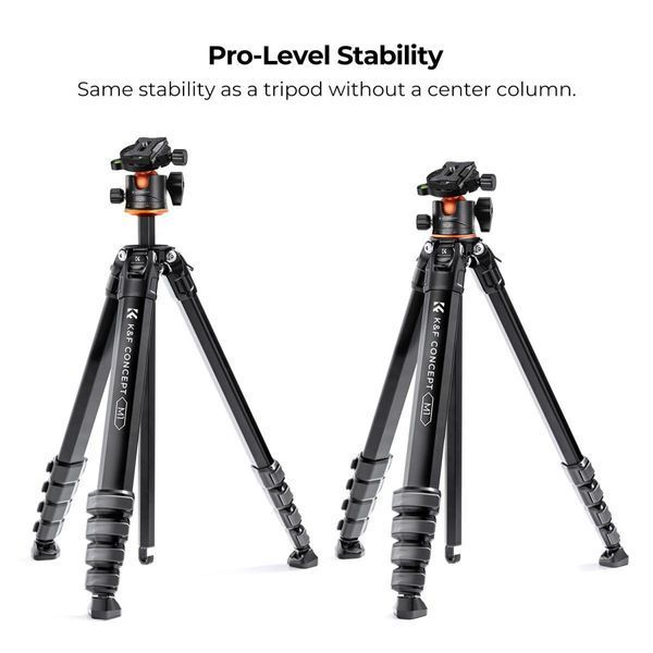 Алюминиевый штатив для камеры K&F Concept Mutate Series M1+ BH-36L (высота 177cм, груз. 15кг) (KF09.105V1) KF09.105V1 фото