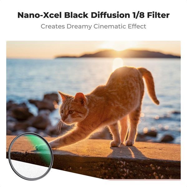 Фільтр чорного туману Mist Black Diffusion 1/8 K&F Concept Nano-X 58мм (KF01.1488)