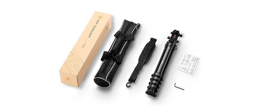 Алюминиевый штатив для камеры K&F Concept Mutate Series M1+ BH-36L (высота 177cм, груз. 15кг) (KF09.105V1) KF09.105V1 фото