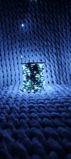 Світлодіодна новорічна гірлянда роса 50м 500LED водостійка (IP44) холодне біле світло, зелена основа, з пультом, 8 режимів 130103 фото