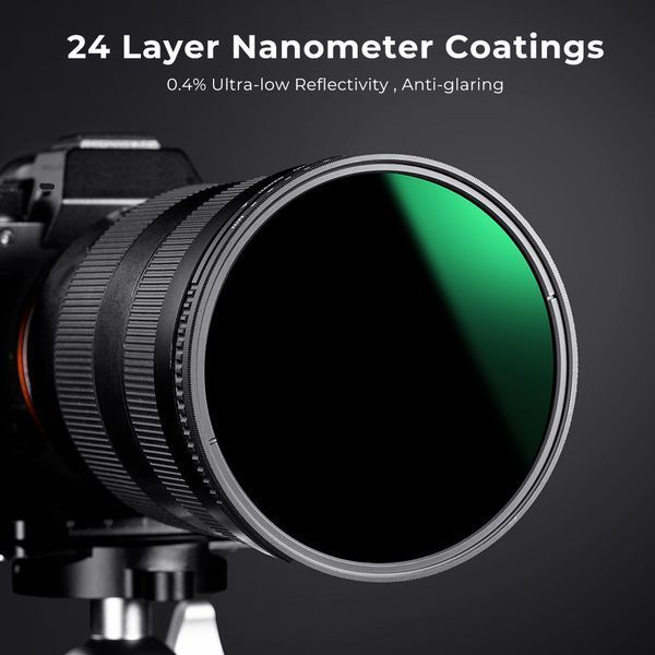 Cвітлофільтр нейтральної щільності K&F Concept Nano-A ND8-2000 52мм 3-11 ступенів (KF01.1354) KF01.1361 фото