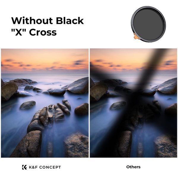 Світлофільтр K&F Concept Nano-X True Color ND2-32 62мм зі змінною нейтральною щільністю (KF01.2157) KF01.2155 фото