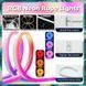 Гнучка світлодіодна неонова стрічка RGB 10м із синхронізацією музики (12-24 В, 84 світлодіодів/м) додаток TUYA, пульт