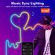 Гнучка світлодіодна неонова стрічка RGB 10м із синхронізацією музики (12-24 В, 84 світлодіодів/м) додаток TUYA, пульт