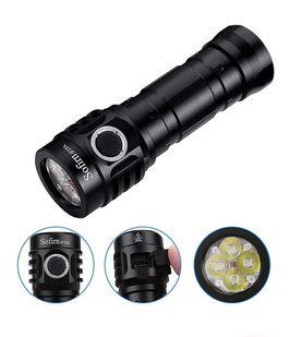Акумуляторний ручний ліхтар Sofirn IF25A (4*SST20 LED, 3800 Люмен, 6500К, 420м, 1*21700, USB Type-C) 040106 фото