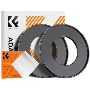 Переходное кольцо 49-82 мм K&F Concept для объектива камеры, светофильтров с шагом вверх комплект 2шт.(KF05.351) KF05.351 фото
