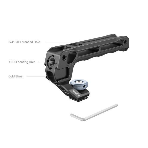 Ручка для кліток фотокамер з холодним башмаком SmallRig Top Handle with Cold Shoe (Lite) 3764 050302 фото
