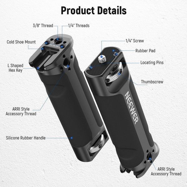 Ручка Neewer ST52 для стабилизатора видеосъемки ZHIYUN WEEBILL-S 10101444 фото