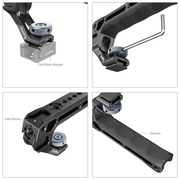 Ручка для кліток фотокамер з холодним башмаком SmallRig Top Handle with Cold Shoe (Lite) 3764 050302 фото