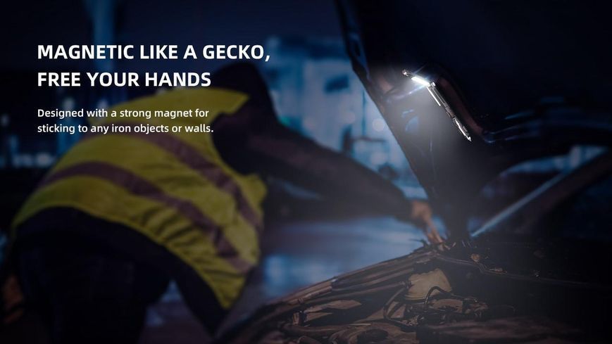 Многофункциональная ручка-стеклобой-фонарь Wuben Gecko E61 EDC Black 160501 фото