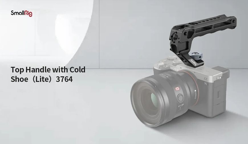 Ручка для кліток фотокамер з холодним башмаком SmallRig Top Handle with Cold Shoe (Lite) 3764 050302 фото
