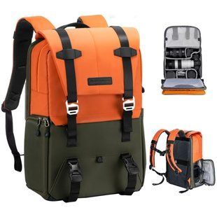Профессиональный рюкзак для камеры, штатива, ноутбука K&F Concept 20 л Urban Wander 01 (оранжевый) (KF13.087AV1) KF13.087AV1 фото