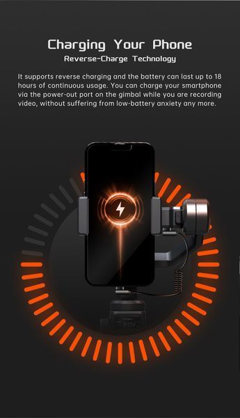 Универсальный стабилизатор видеосъемки Hohem iSteady M6 KIT для смартфона с подсветкой и датчиком слежения 060101 фото