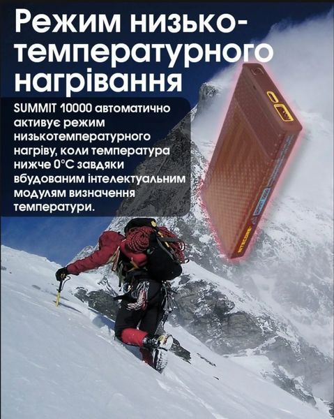 Наружное зарядное устройство морозостойкое Power Bank Nitecore SUMMIT 10000 (38,5W, QC 3.0, 10000mAh, с функци 011305 фото
