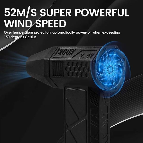 Ручний портативний турбовентилятор компресор X3 Violent Turbo Fan Lite (3000мАг, 52м/с) 050214.1 фото