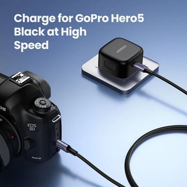 Кабель швидкого заряджання UGREEN US316 від USB Type-C до USB Type-C 100 Вт 50см 100808 фото