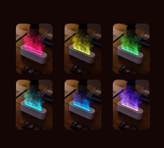 Зволожувач повітря, аромадифузор білий з підсвіткою RGB 7 кольорів 100230 фото