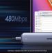 Кабель швидкого заряджання UGREEN US316 від USB Type-C до USB Type-C 100 Вт 50см 100808 фото 4