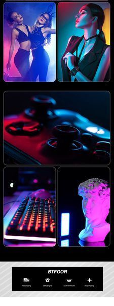 Накамерне світло світлодіодна панель CL-120 RGB із регулятором яскравості та 20 світлоефектами (2500-9000K, 3300мАг) 100508.2 фото