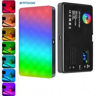 Накамерне світло світлодіодна панель CL-120 RGB із регулятором яскравості та 20 світлоефектами (2500-9000K, 3300мАг) 100508.2 фото