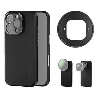 Чохол Neewer PA083 Black для iPhone 16 Pro з адаптерами для об'єктивів 17 і фільтрів 67мм