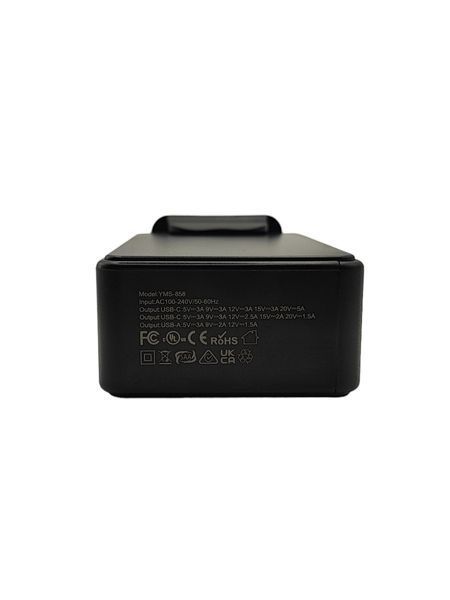Настільний USB зарядний пристрій хаб 8в1 240W GaN Black (4*USB Type-C, 4*USB Type-A, швидка зарядка) 120101 фото