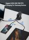Настольное USB зарядное устройство хаб 5в1 ASOMETECH 140W GaN (3*USB Type-C, 2*USB Type-A, QC, LED дисплей) 120102.1 фото 5
