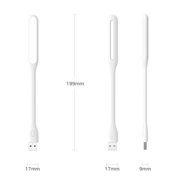 Светодиодная USB-лампа Xiaomi ZMI Portable LED AL003 White (5 уровней яркости) 100301 фото