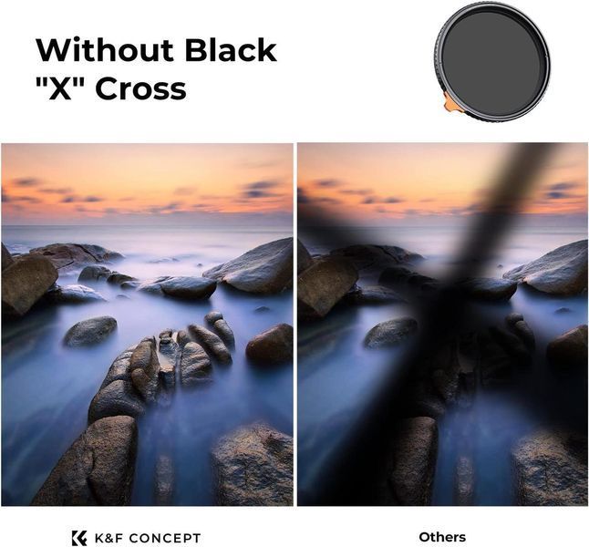 Світлофільтр K&F Concept Nano-X True Color Variable ND2-32+CPL Filter 67мм зі змінною нейтральною щільністю та поляризатором