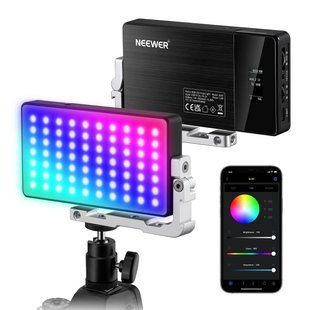 Накамерне відеосвітло світлодіодна панель Neewer SL90 Pro RGB для зйомок (2500К-10000К, APP застосунок) 10105170 фото