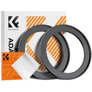 Переходное кольцо 67-82 мм K&F Concept для объектива камеры, светофильтров с шагом вверх комплект 2шт.(KF05.355) KF05.355 фото