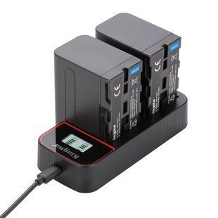 3-Pack NP-F970 комплект из 2 аккумуляторов KingMa для Sony NP-F970 (2 x 6600 mAh) и двойного ЗУ 100821 фото