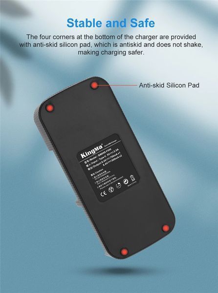 3-Pack NP-F970 комплект із 2 акумуляторів KingMa для Sony NP-F970 (2 x 6600 mAh) та подвійного зарядного пристрою 100821 фото