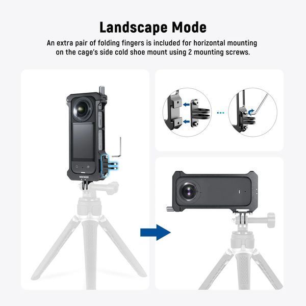 Металева клітка корпус Neewer CA010 для екшн-камери Insta360 X3