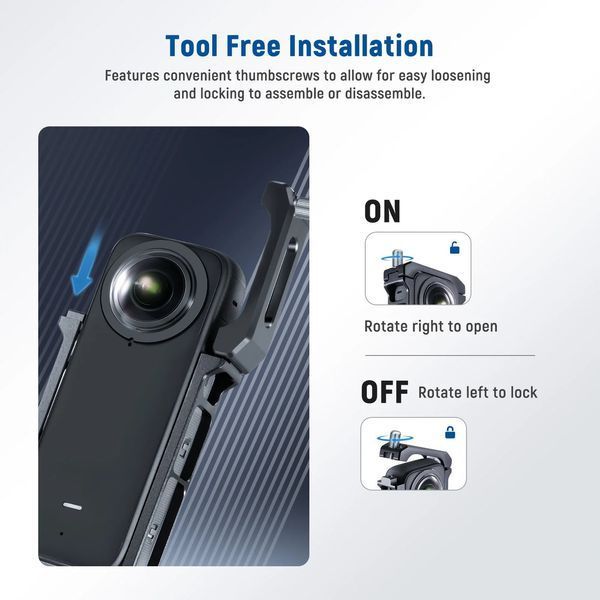Металева клітка корпус Neewer CA010 для екшн-камери Insta360 X3