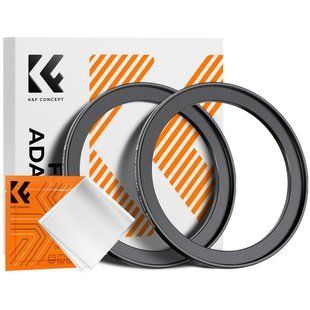 Переходное кольцо 72-82 мм K&F Concept для объектива камеры, светофильтров с шагом вверх комплект 2шт.(KF05.35 KF05.356 фото
