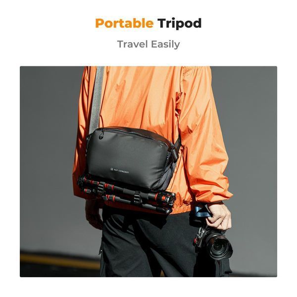 Портативная водонепроницаемая сумка на одно плечо для фотоаппарата K&F Concept Alpha Camera Sling Bag 10л Blac KF13.157V1 фото
